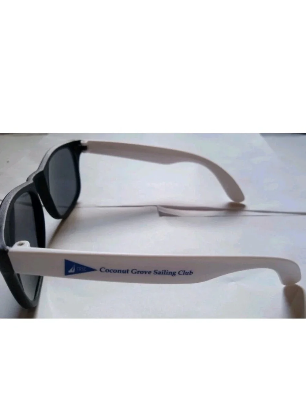 Men's Square Sunglasses Coconut Grove Sailing Club Black Tinted Lenses Classic